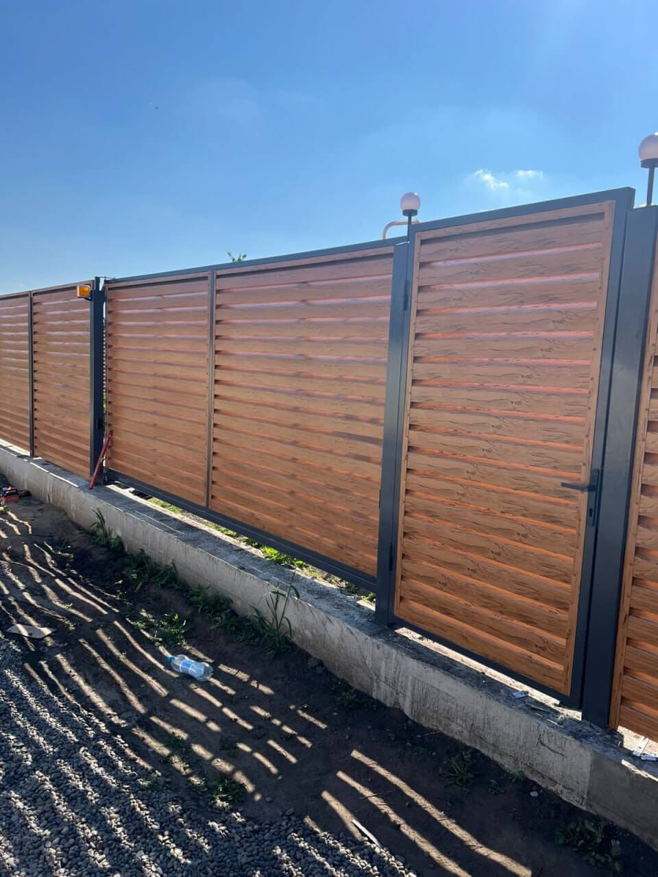 Забор-жалюзи из ламелей Хай-Тек 57м Кипарис 2xPrintech двусторонний в Казани