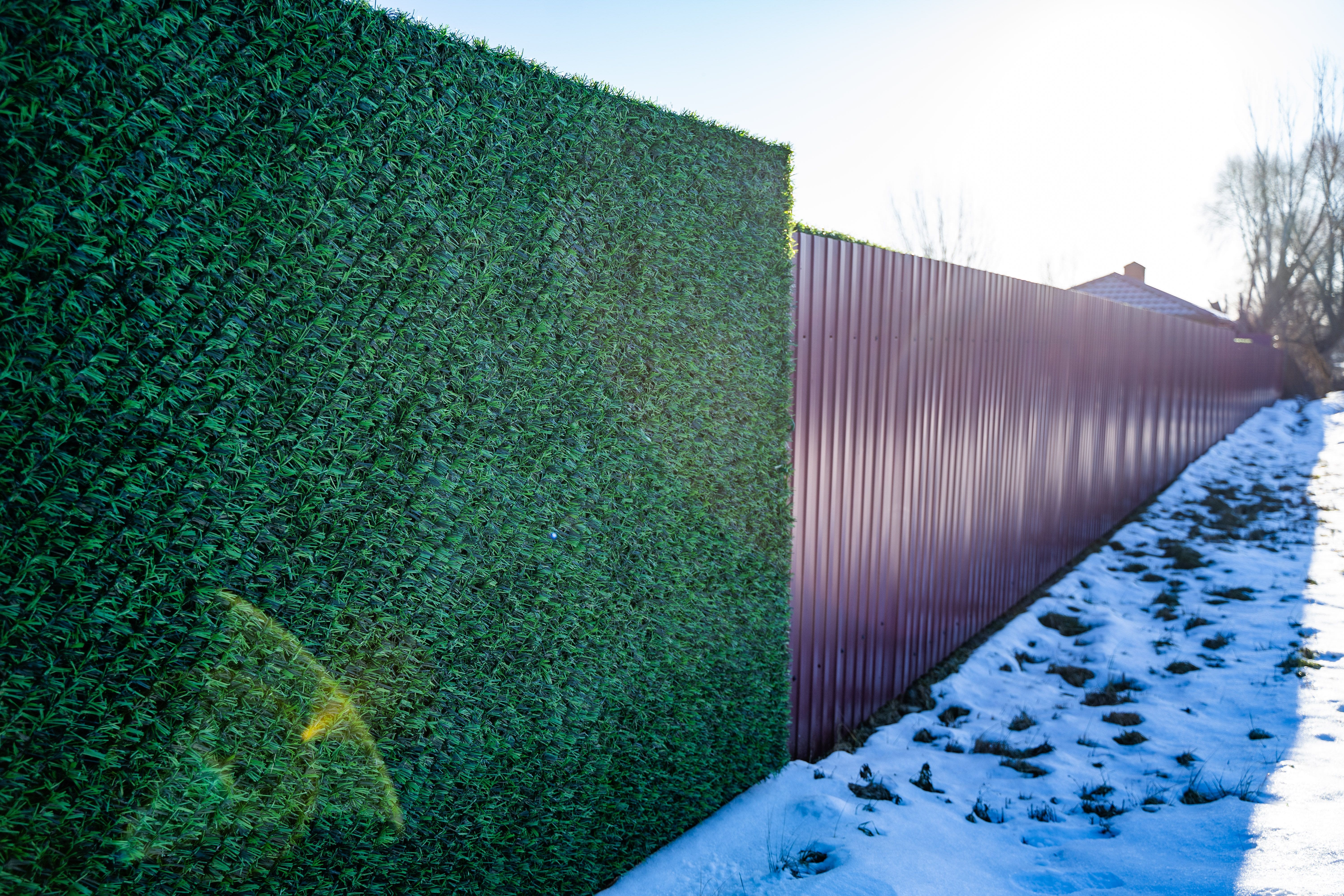 Вечнозеленый забор Grass Fence рулон 2м фото 11 в Казани