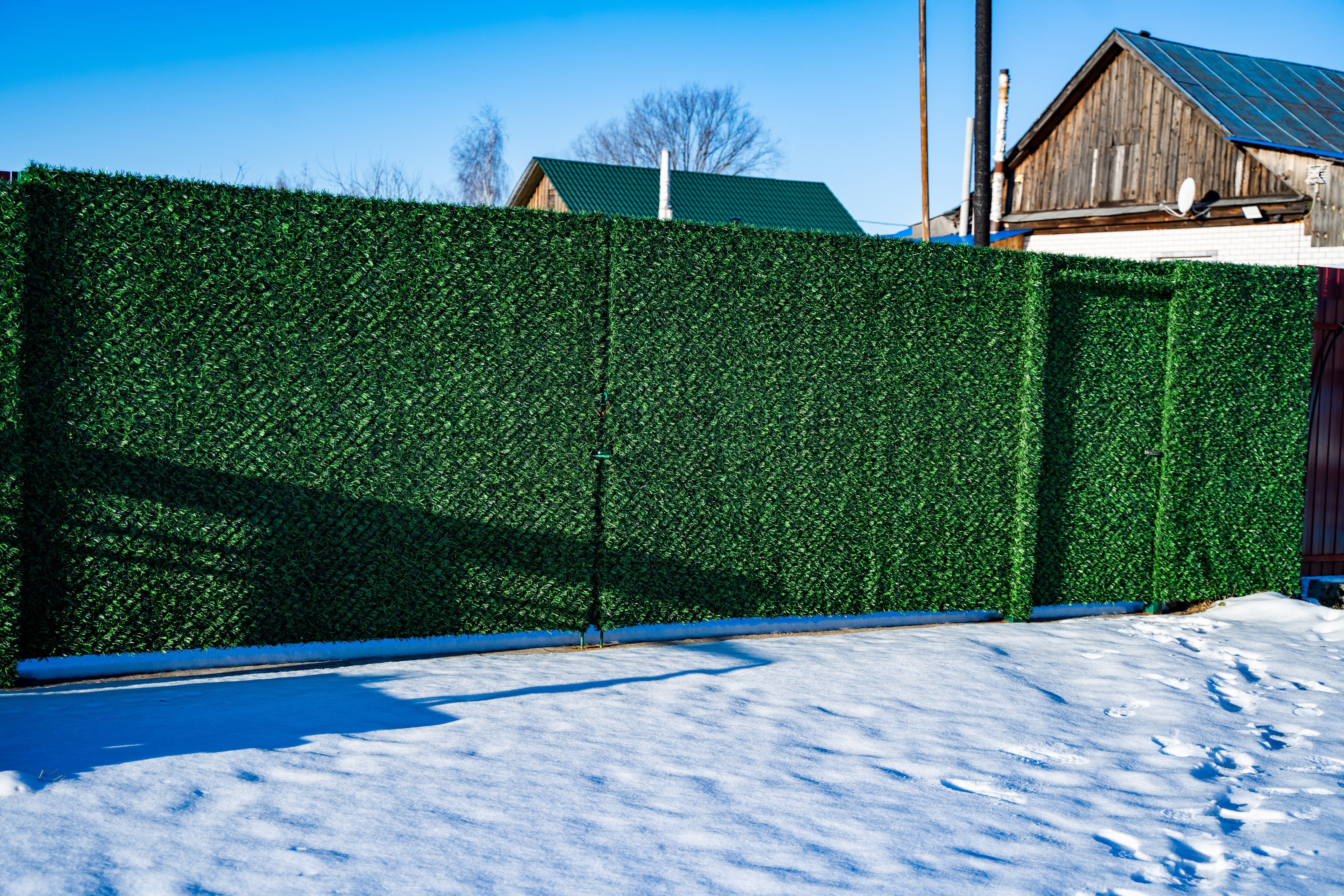 Вечнозеленый забор Grass Fence рулон 2м фото 4 в Казани